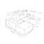 Canapé modulaire moderne avec tissu moelleux, design spacieux pour la maison
