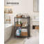 3-Tier Steel Shelving Unit, Durable Storage Rack, Easy Assembly, 40 x 30 x 77.5 cm, Black-135750587