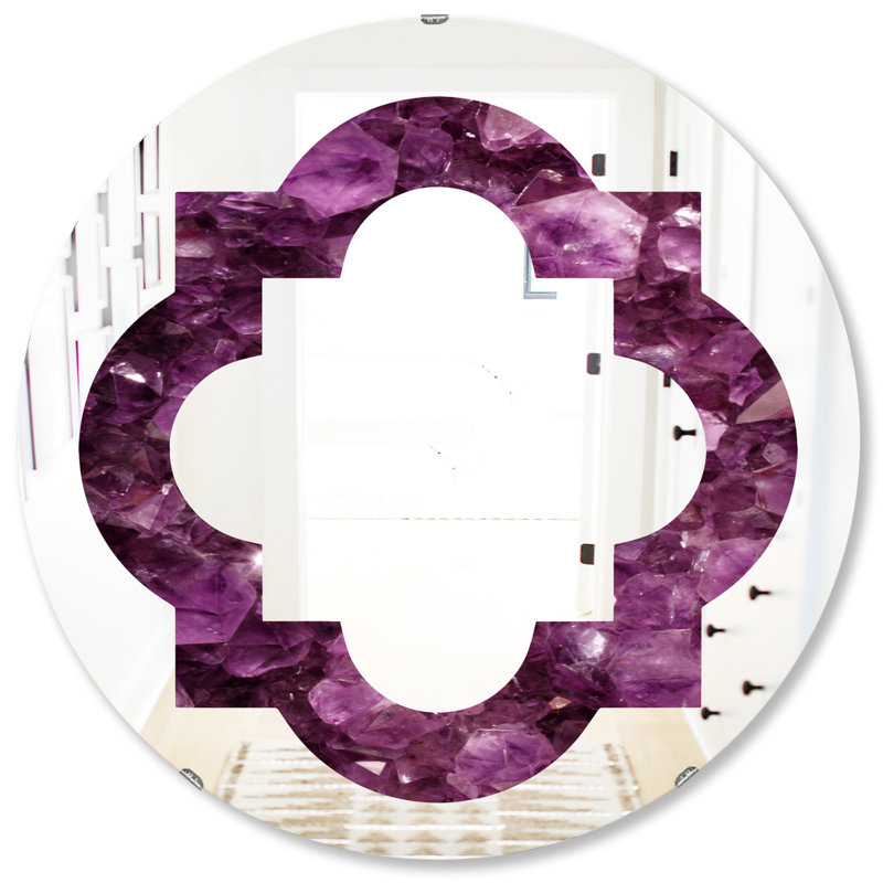 Miroir mural éclectique Quatrefoil Gems, H 31,5 po x l po