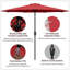 Parasol de patio 9 pi 9 pi