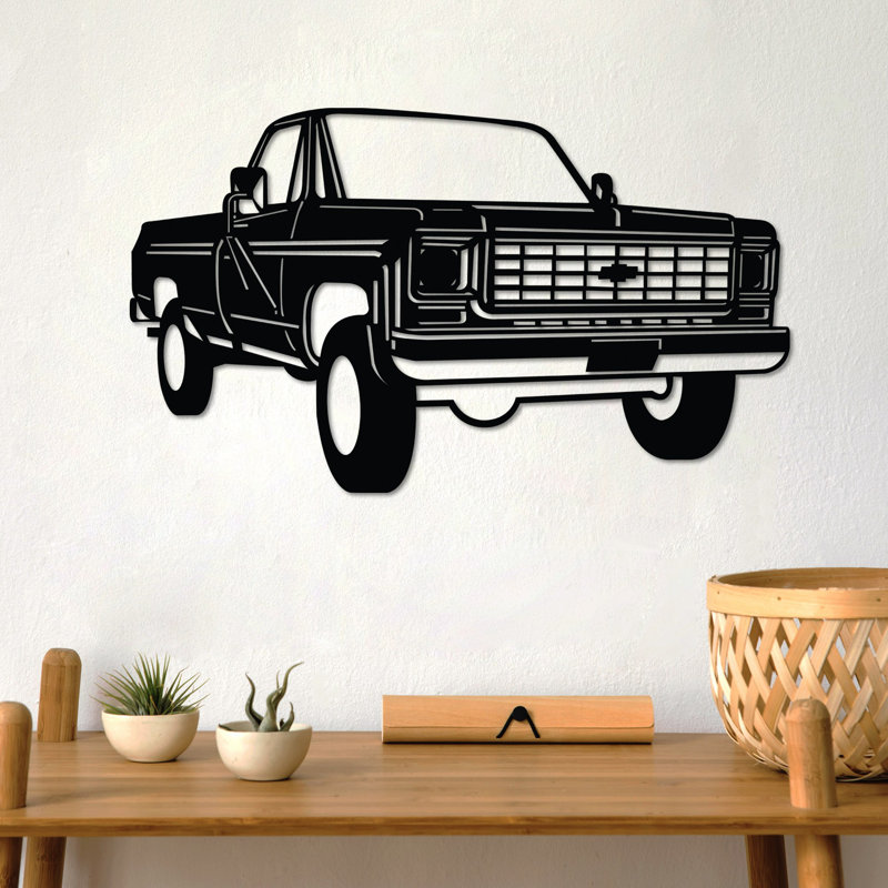 Decorative Metal Wall Accessory, Black, 23.6 x 13.8 inches | 100% Metal, Thickness: 0.06 inches | Stylish Home Décor & Unique Accent Piece for Living Room, Office, or Bedroom, Durable and Eye-Catching Design