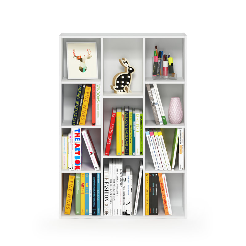 Placentia 11-Cube Reversible Open Shelf Bookcase, White