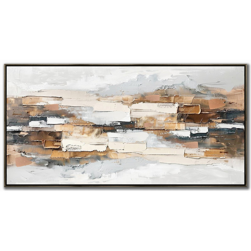 «Layered Neutrals», art mural sur toile