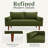 Sellner 70" Velvet Square Arm Tufted Seat Sofa-301095263