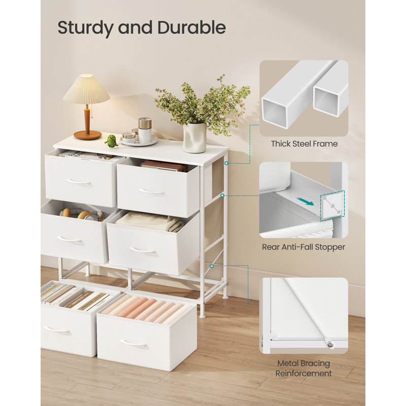 76.7cm W 6 - Drawer Chest of Drawers