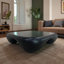 Table basse moderne en faux travertin texturé pour le salon / bureau (table incluse seulement)-1024815304