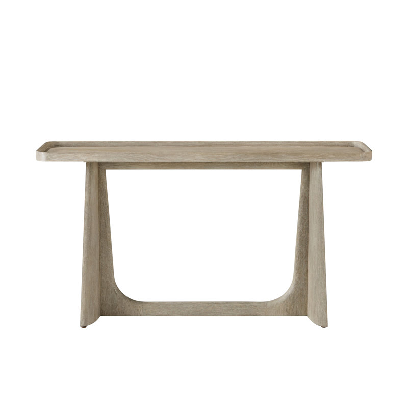 Console en bois massif Repose, Chêne gris