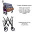Chariot pliable pliable à 4 roues-113412553