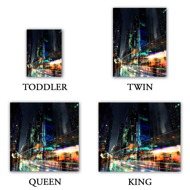 Ensembles de housse de couette DiaNoche en microfibre par Philip Straub - Night City final 3