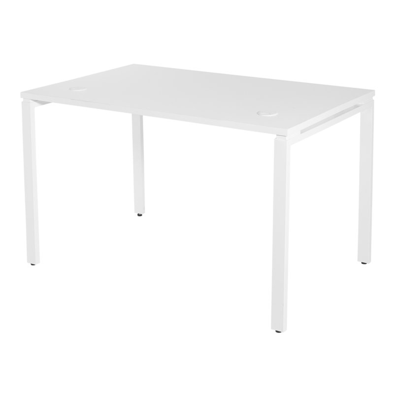 Prado Metal Base Writing Desk, White