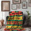 Colorful Colorful African Fusion - Couverture en sherpa de qualité supérieure 1 pièce-144474799