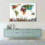 «Color Splash World Map» sur toile-1640378693