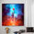 White Floater Framed