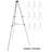 Audio-Visual Direct Folding Adjustable Aluminum Tripod Easel