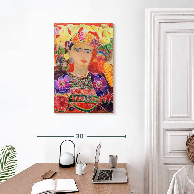 Leisha Respects To Frida Kahlo 2002, H 30 po x l 20 po