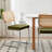 Tristen Rattan and Fabric Upholstered Dining Chairs-124083191-124083193