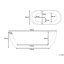 Matina 1700mm x 800mm Soaking Acrylic Bathtub