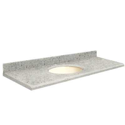 61'' Granite Single Bathroom Vanity Top with Sink