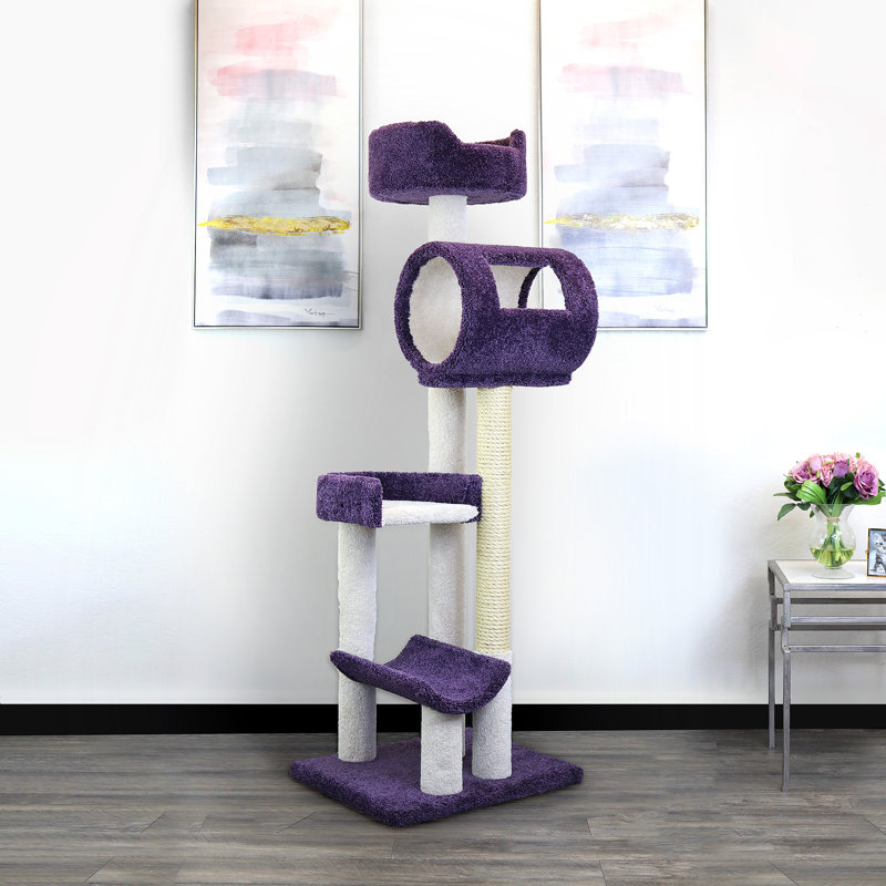 Arbre à chat 69 ", Mauve
