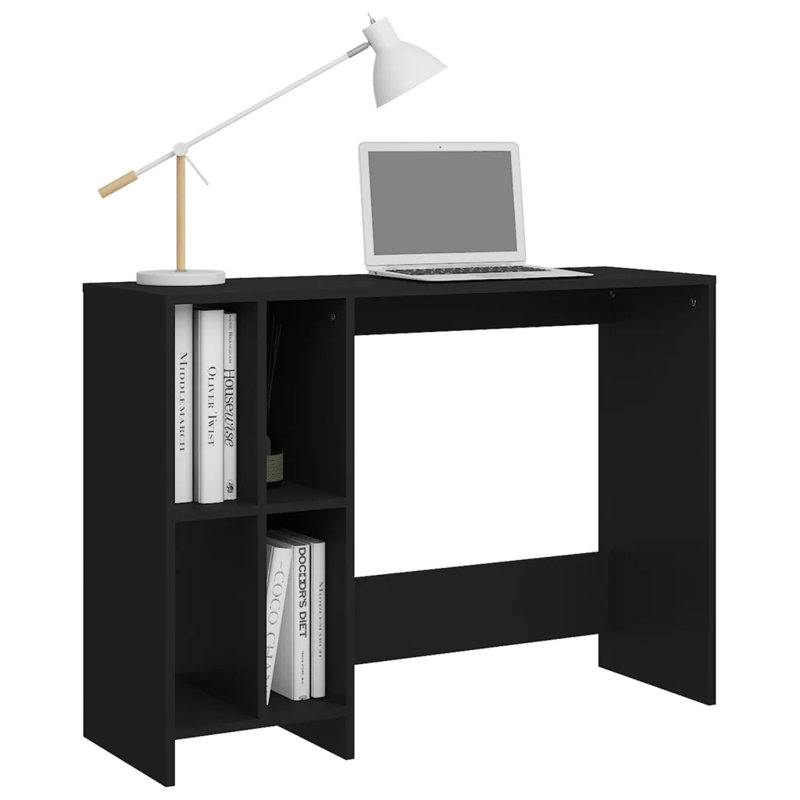 Gislind Writing Desk, Black, Black