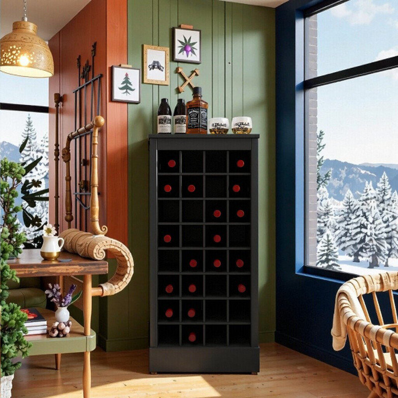 Armoire de rangement modulaire pour bar à vin avec 32 bouteilles