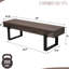 Banc de table et de vestibule de 59 po pour l'intérieur et entrée