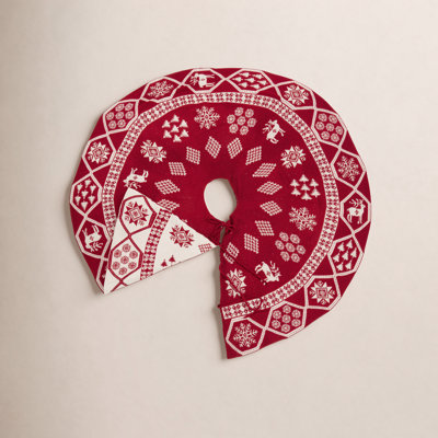 Fair Isle Collection Reversible Knit Tree Skirt