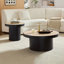 Ensemble de 2 tables basses, table basse ronde en panneau de fibres à densité moyenne en bois aggloméré pour le salon, appartement-1583713133-1583713136