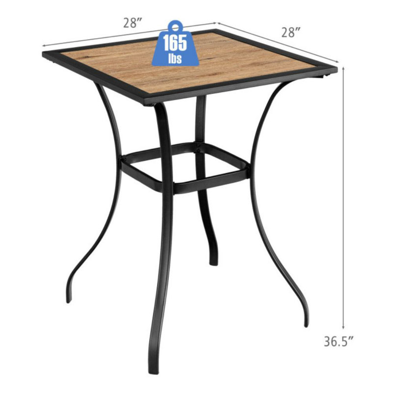 Square Outdoor Bar Table