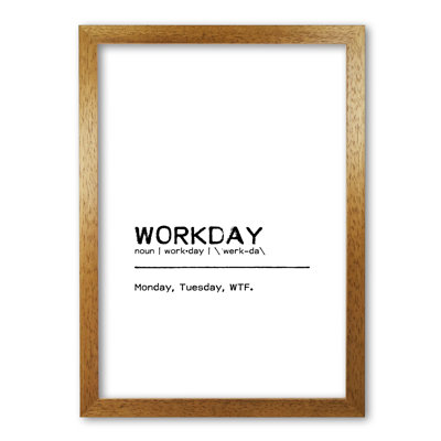 Workday WTF - Print