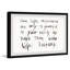 «Life Lessons» par Marmont Hill, reproduction d'art textuel sur papier encadré-212804639