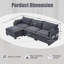 Canapé modulaire surdimensionné avec repose-pieds mobile-1979278044