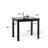 Charlynn Modern Farmhouse Small Rectangular Wooden Dining Table-1041262807