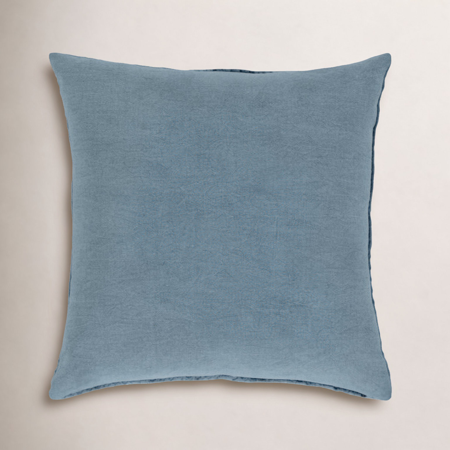 Ruta Cotton Pillow Cover, Denim, 18" H x 18" W