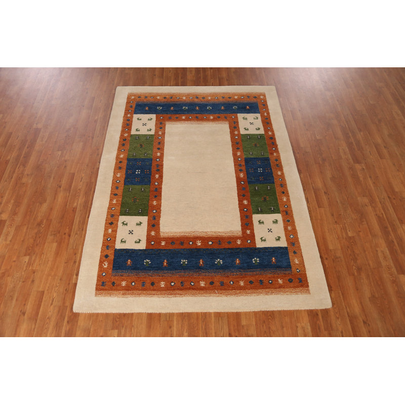 Tapis tribal à motif géométrique Gabbeh