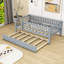 Lit de jour en bois Havund avec lit gigogne simple et garde-corps de clôture-50133393-50133396