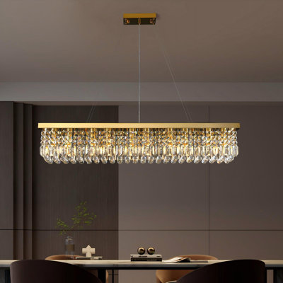 Lustre de salon moderne en cristal Frieson