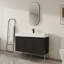 Meuble-lavabo autoportant de 48 po avec lavabo en résine et portes à fermeture douce