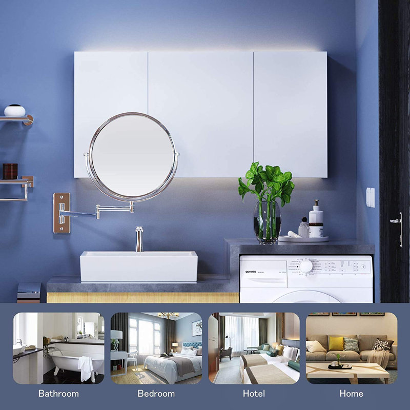 Ffyon Metal Flat Wall Mirror