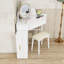 Bureau de maquillage avec tabouret, miroir, lumières, tabouret et tiroir-128976184