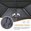 14 Ft. W x 12 Ft. D Steel Frame Hardtop Patio Gazebo