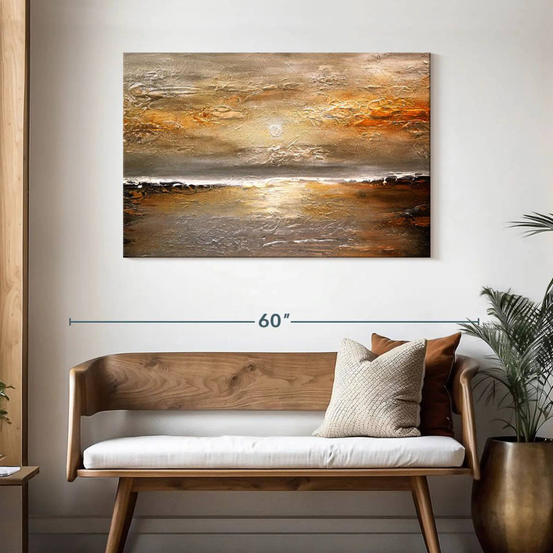 Alvord, coucher de soleil rustique I, H 30 po x l 45 po