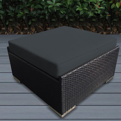 Billyjo Wicker Outdoor Ottoman