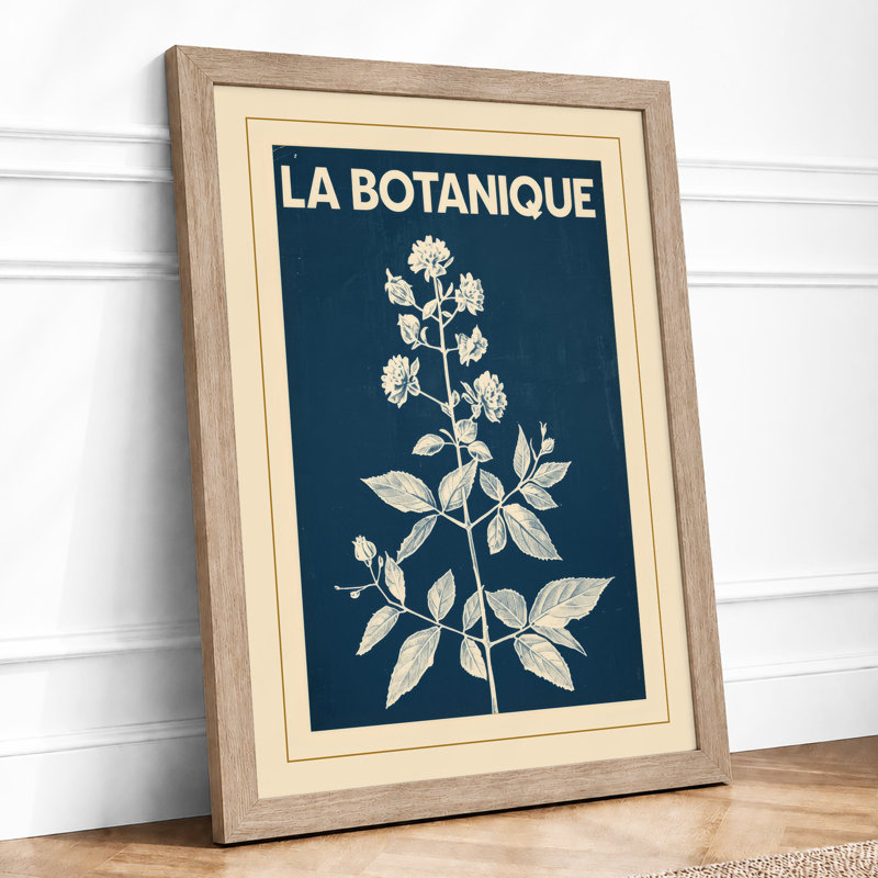 La Botanique Botanical - Framed Print, A4 - 29.7 x 21.0 cm, Oak