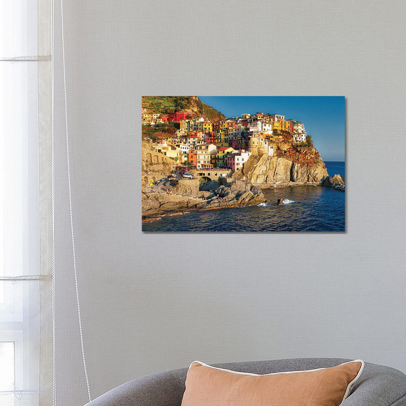 Manarola Of Cinque Terre by Zoe Schumacher - Wrapped Canvas Print, 66.04 cm H x 45.72 cm W x 3.175 cm D