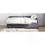 Lit plateforme simple tapissier en forme de L avec rangement et tiroirs-118111814