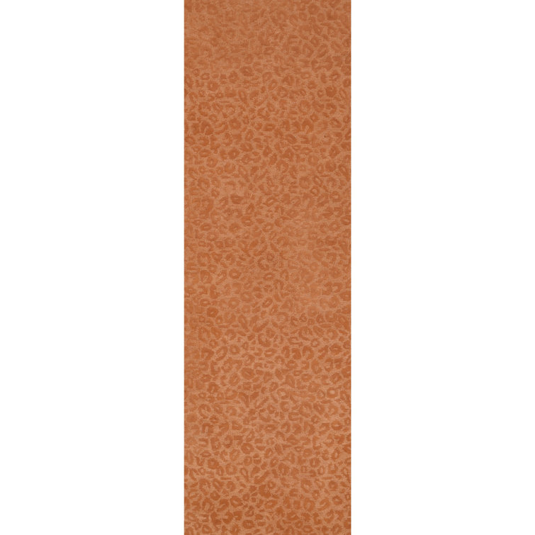 Leopardess Burnt Orange Hand-Tufted Responsible Wool Rug