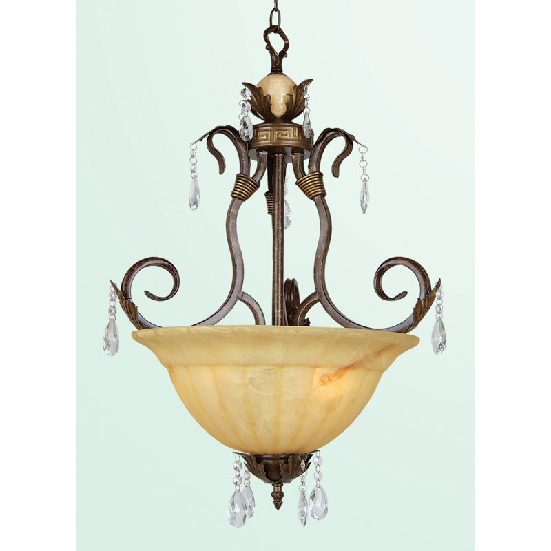 YS série 3-lumière bol pendentif
