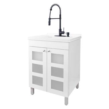 Hartland Contemporary Deluxe Laundry Cabinet With Faucet And