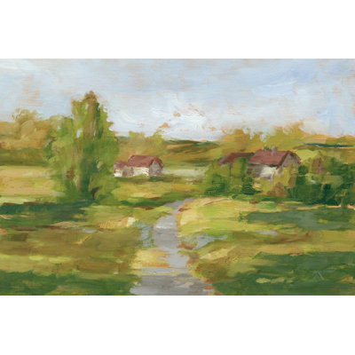 " Rural English Cottage II " by Ethan Harper Painting Print
